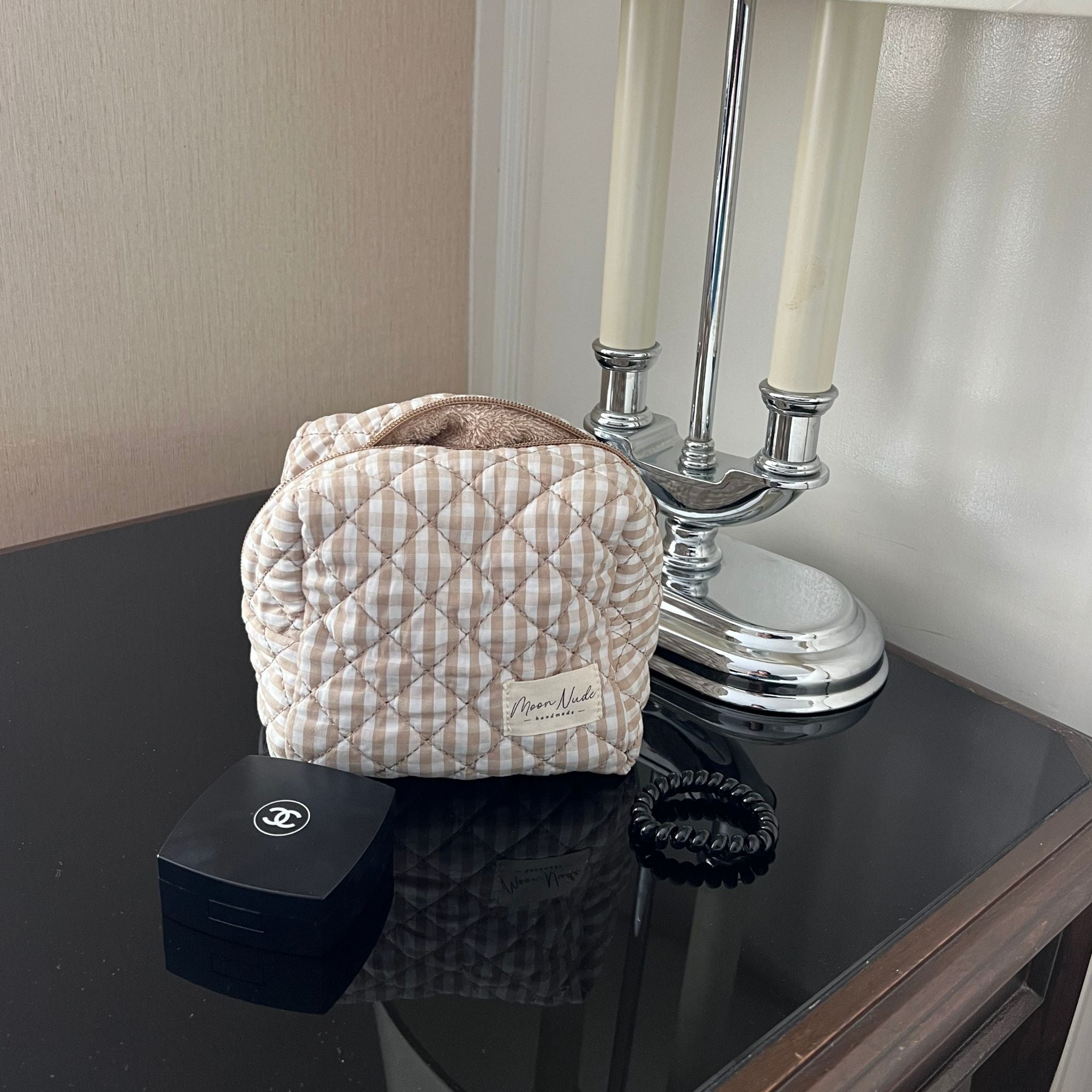 Nude Mini Makeup Bag